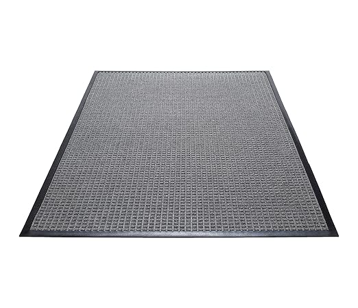 Guardian WaterGuard Indoor/Outdoor Wiper Scraper Floor Mat, Rubber/Nylon, 3'x14', Grey