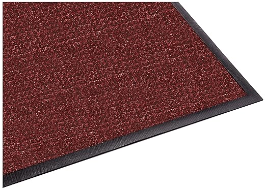 Guardian WaterGuard Indoor/Outdoor Wiper Scraper Floor Mat, Rubber/Nylon, 6'x8', Red