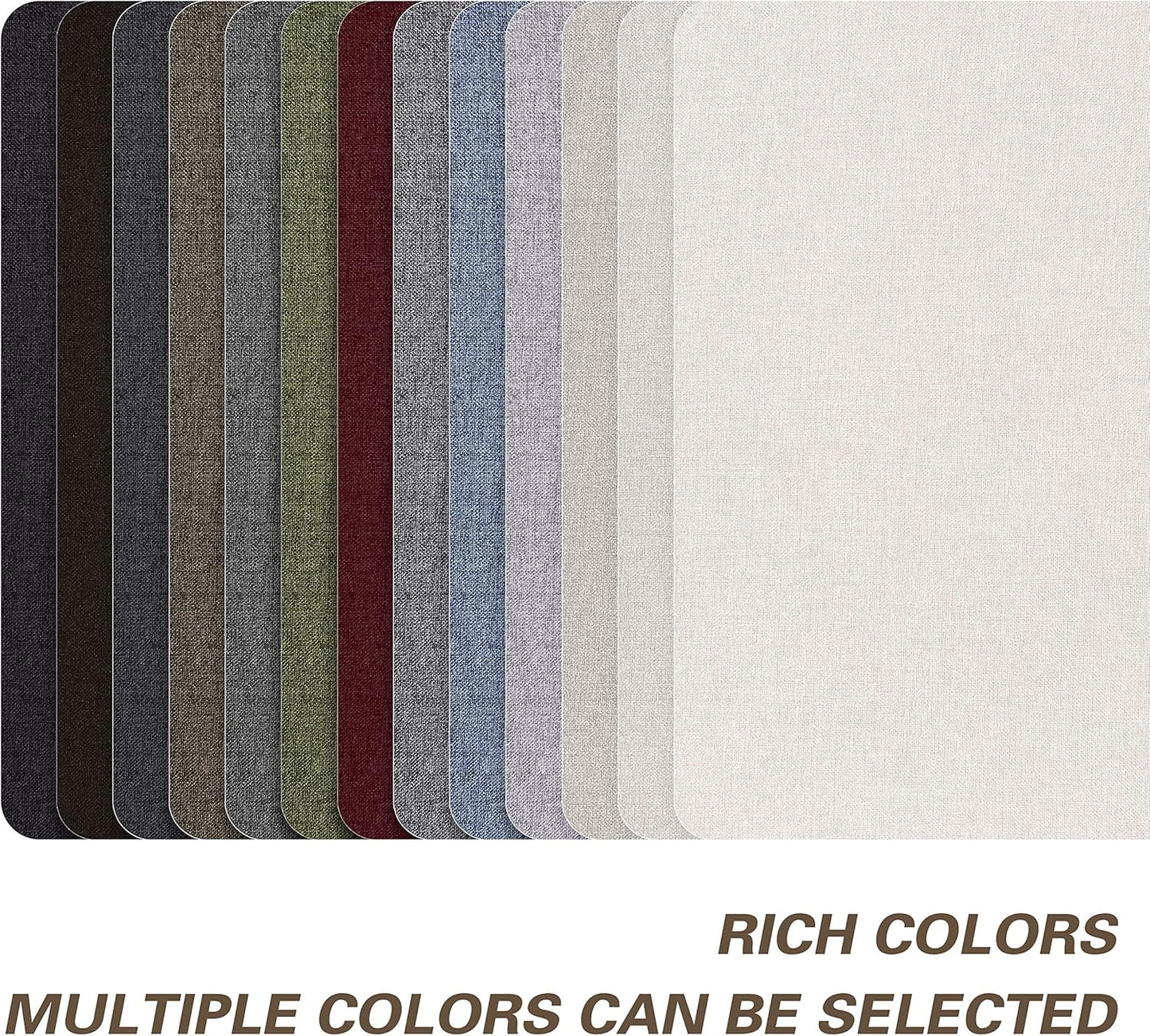 KING MOUNTAIN Coarse Linen Repair Patches, Self-Adhesive Linen Fabric Patches, 8X11 inch, Multi Color, Can be Used for Linen Sofa Repair and Linen Clothes Repair(8" x 11",Dark Green)