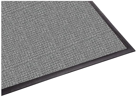 Guardian WaterGuard Indoor/Outdoor Wiper Scraper Floor Mat, Rubber/Nylon, 6'x16', Grey