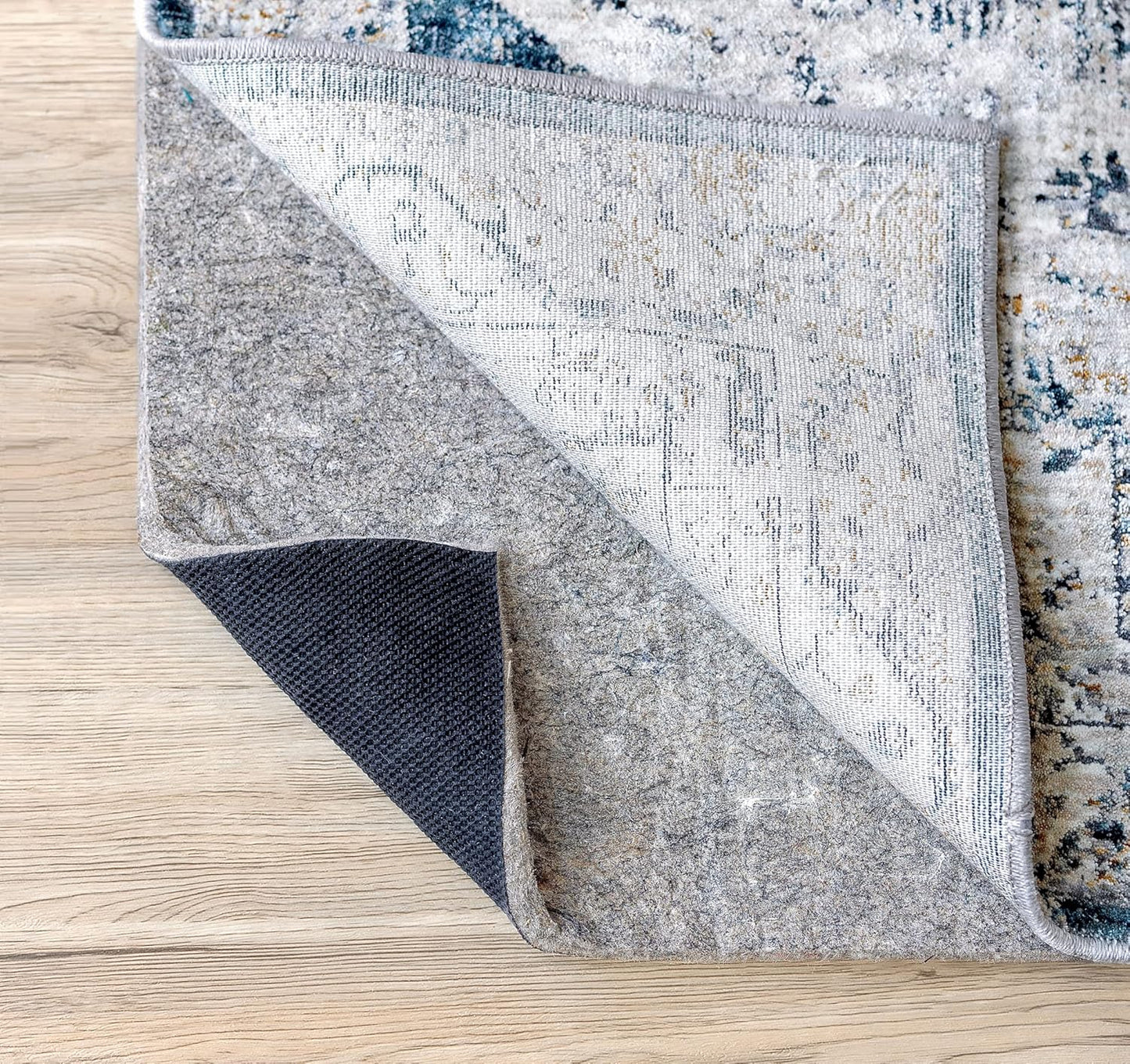 RUGPADUSA - Dual Surface - 2'6" x 9' - 3/8" Thick - Felt + Rubber - Enhanced Non-Slip Rug Pad - Adds Comfort and Protection - for Hard Surface Floors
